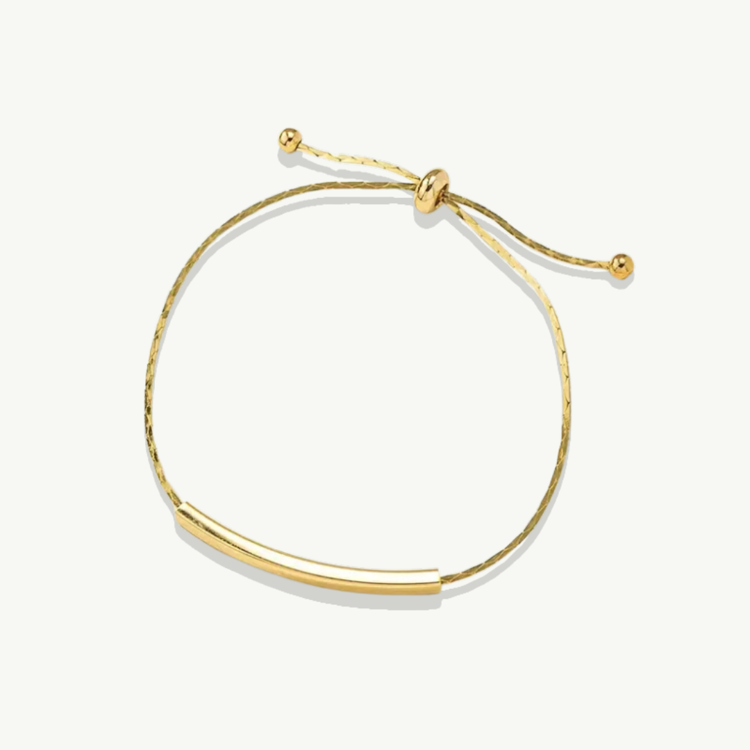 Elegancka Regulowana Bransoletka Pozłacana 14K – Minimalistyczna Klasyka