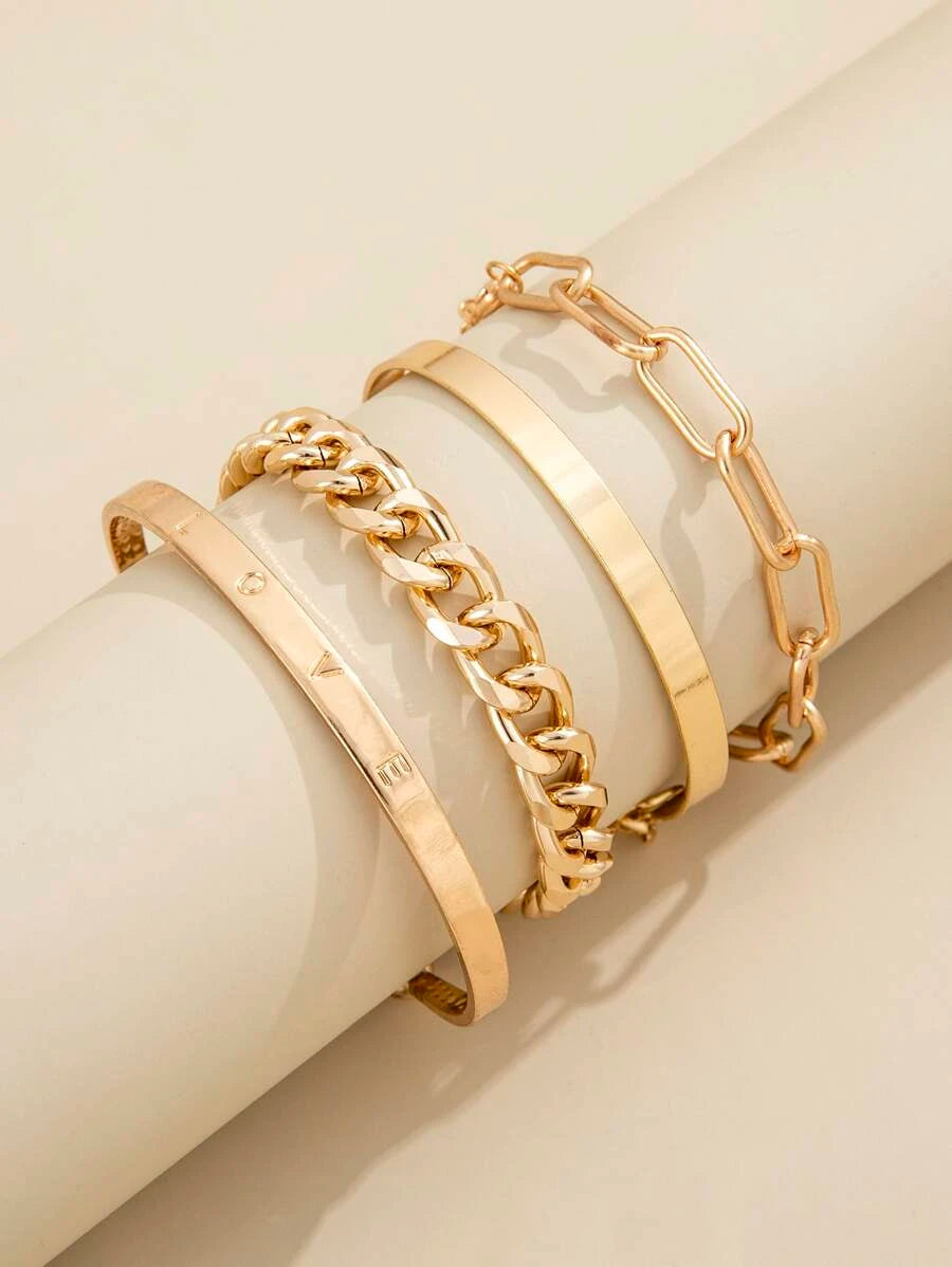 Zestaw 4 bransoletek Deja