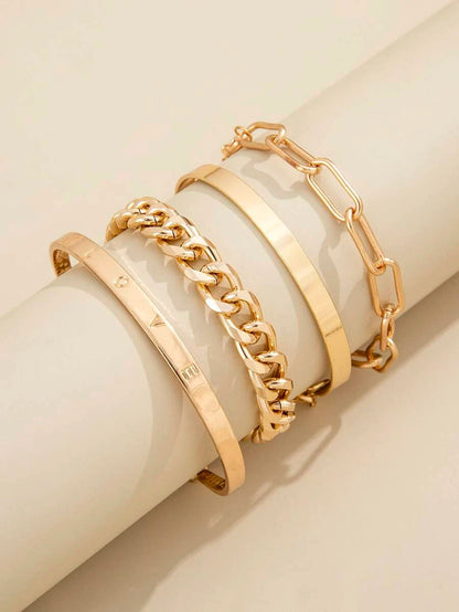 Zestaw 4 bransoletek Deja