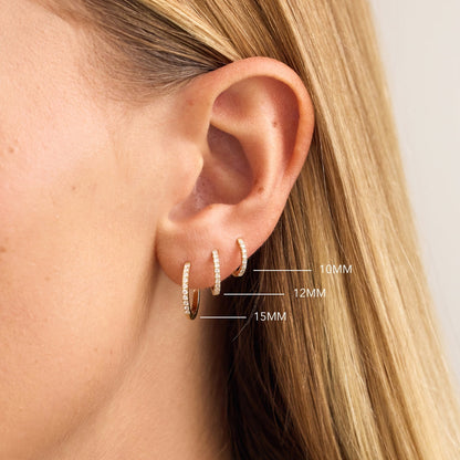 Diamond Huggies (12 mm)