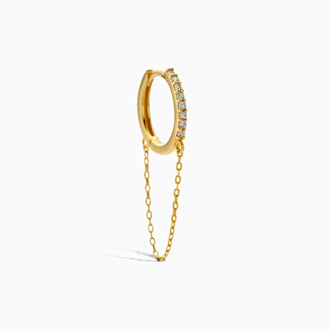 Diamentowy łańcuszek Huggie (10 mm)